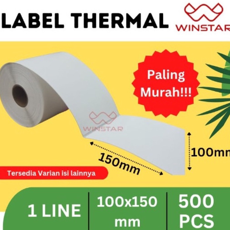 

KODE K75B Label Barcode 1 x 15 Kertas Sticker Thermal Resi 1x15MM ISI 5 LABEL STICKER THERMAL 1 X 15 isi 5 pcs BARCODE 1X15 UKURAN A6 kertas resi thermal kertas label kertas resi thermal 1 X 15 isi 5 pcs