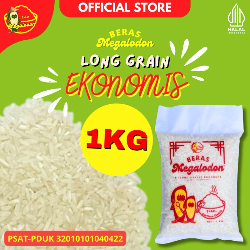 

Beras Cap Megalodon Ekonomis 1 Kg Promo Termurah Kemasan Mini