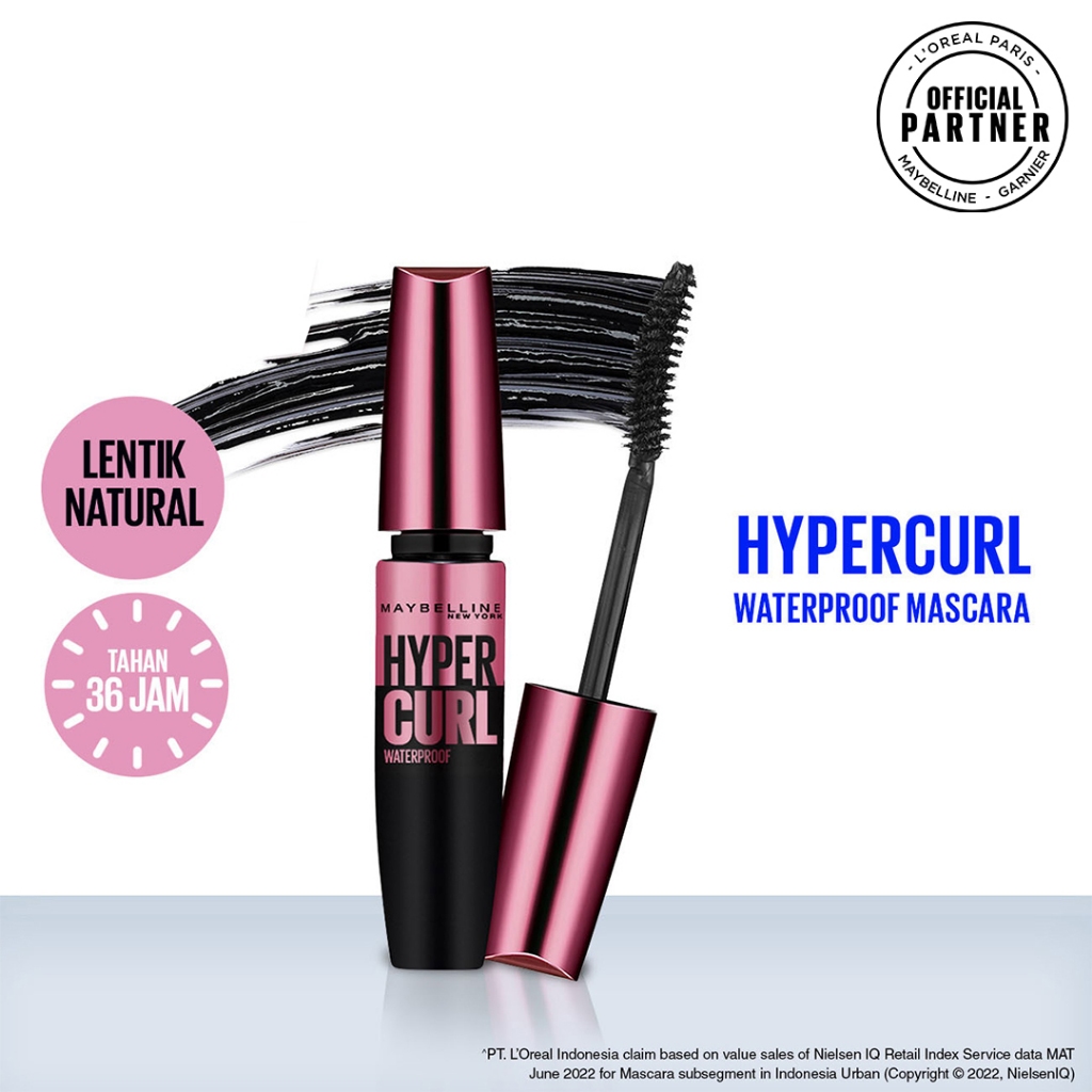 Maybelline mascara hypercurl ORI 100%