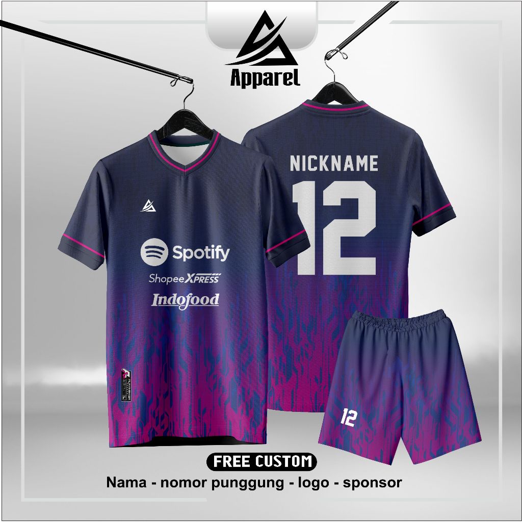 JERSEY PRINTING / JERSEY CUSTOM / UNGU PINK