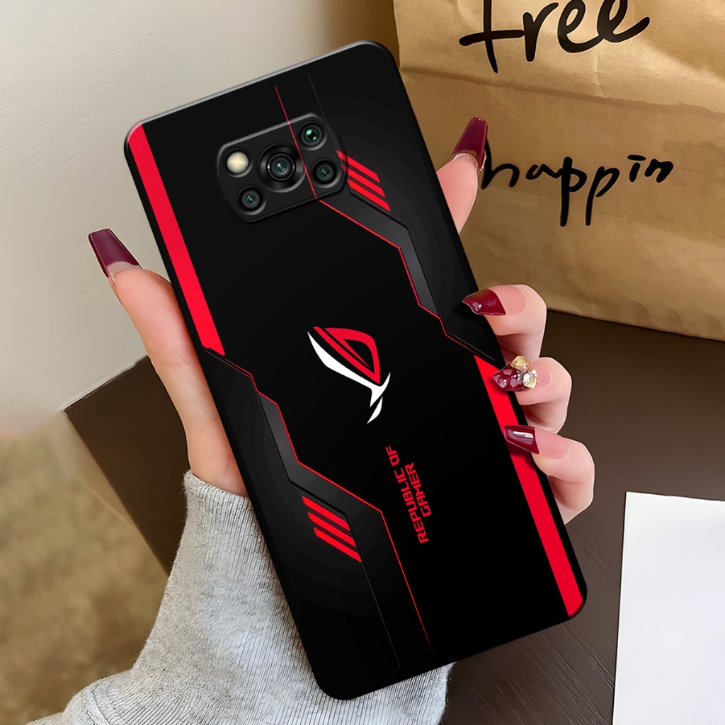 Softcase Hp Poco X3 / X3 NFC / X3 PRO Case Fusion Motif Rog Gaming Case Poco X3 NFC Silikon TPU Pro 