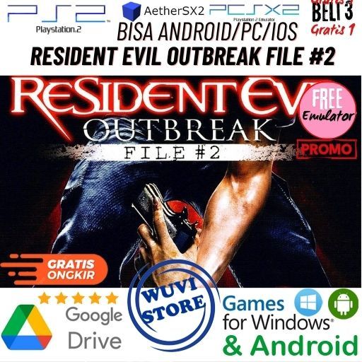 PS 2 Resident Evil Outbreak File #2 | Bisa di PC / Android / IOS Plus Emulator | Beli 3 Gratis 1