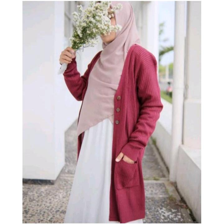 BELLE CARDY KANCING / CARDIGAN RAJUT WANITA / BELLE KANCING OVERSIZE/ LONG BELLE KANCING