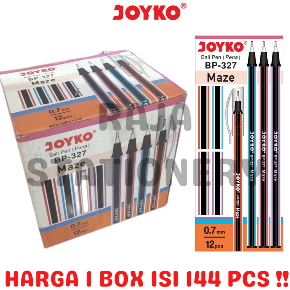 

KODE J47P JOYKO BALL PEN MAZE BLACK BLUE RED PEN JOYKO HITAM BIRU MERAH 7 PEN LILIN BP327 GROSS MURAH 144PCS