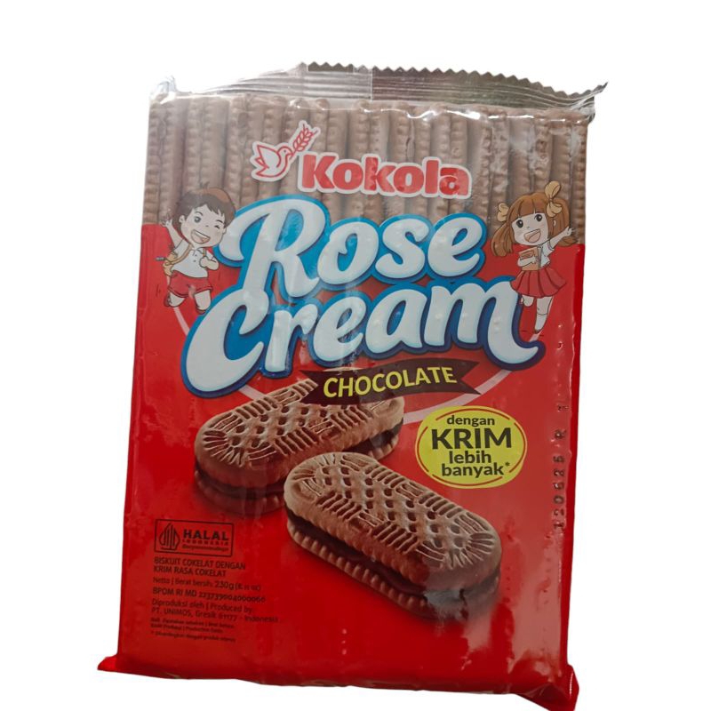 

Kokola rose cream chocolate dengan krim lebih banyak 230g