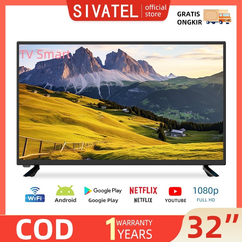 Sivatel 32/27 inch Smart TV Android 11.0 FHD LED TV Digital Televisi