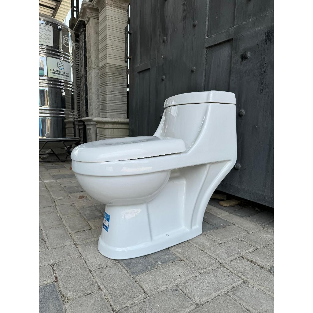 GOJEK Closet Duduk Triliun Opal Series Kloset Toilet WC Flushing System Wash Down