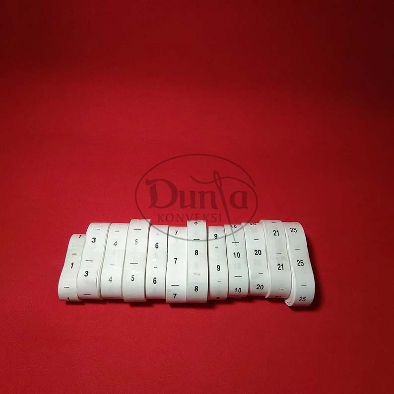 

LABEL SIZE BAJU SABLON PUTIH-LABEL UKURAN BAJU