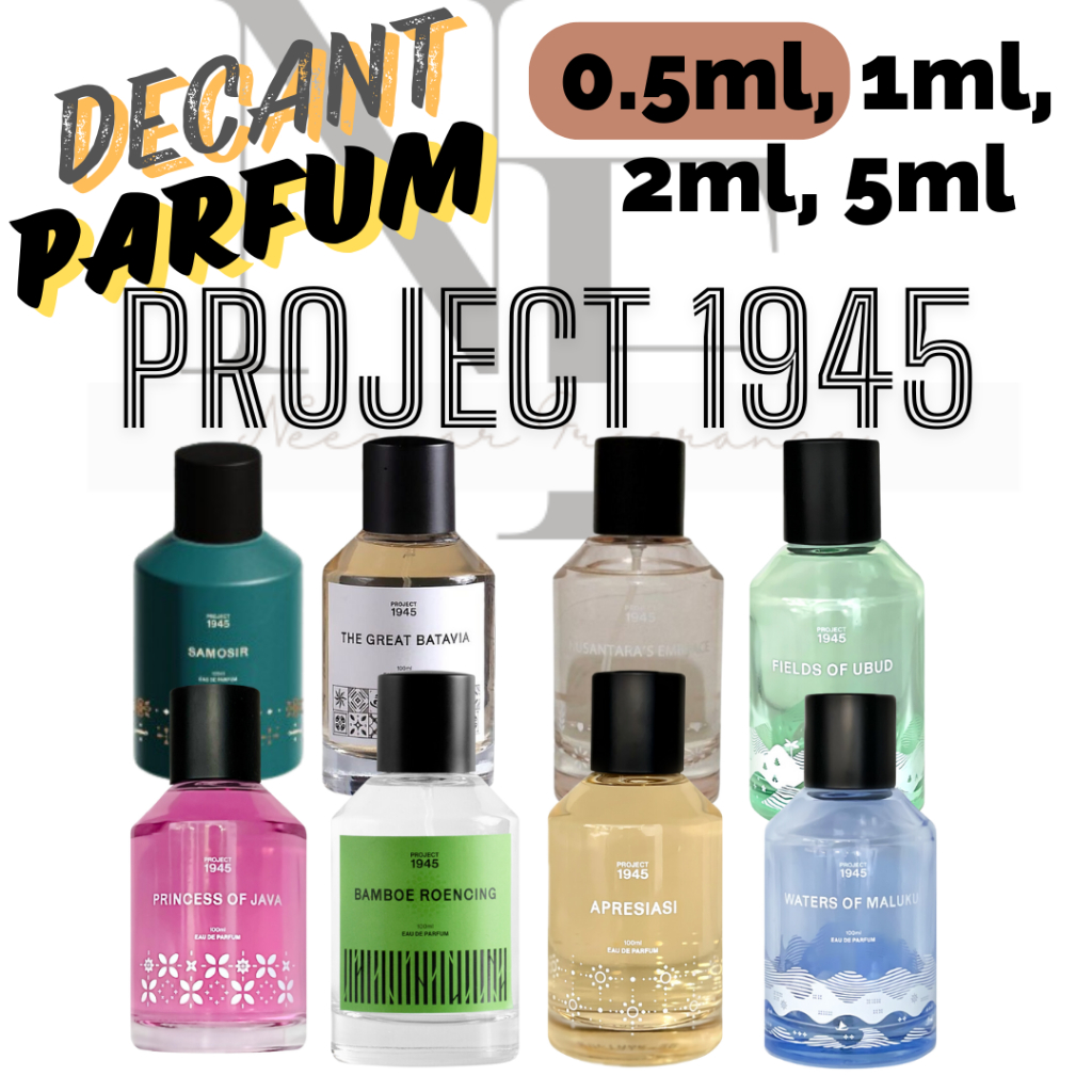 Decant Project 1945 0.5ml Horas Samosir Petruk Fields of Ubud Waters of Maluku Bamboo Roencing