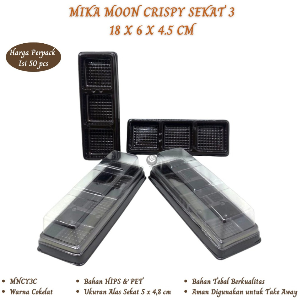 

Mika Moon Cake Mochi Dus mochi 18x6x4.5 Cm (Isi 50 pcs-MNCY3C)