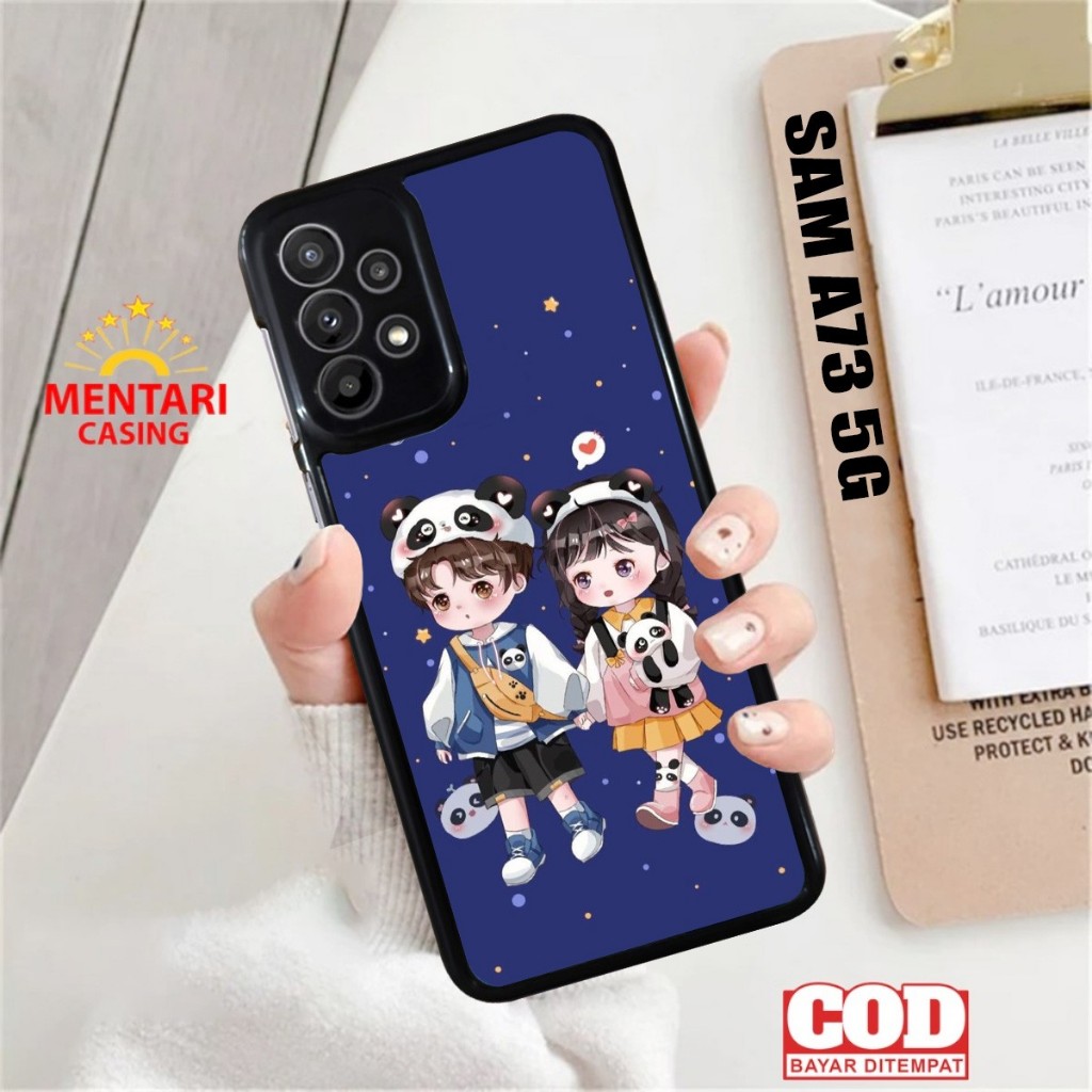 Case Samsung A73 5G Couple  Terbaru Casing Samsung A73 5G Terlaris Hardcase Softcase Premium Glosy