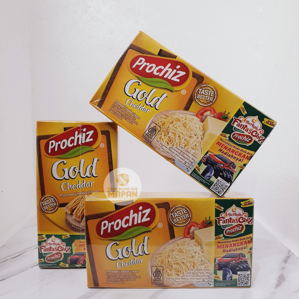 

Prochiz Gold Cheddar 160gr - Keju Prochiz Gold 160gr