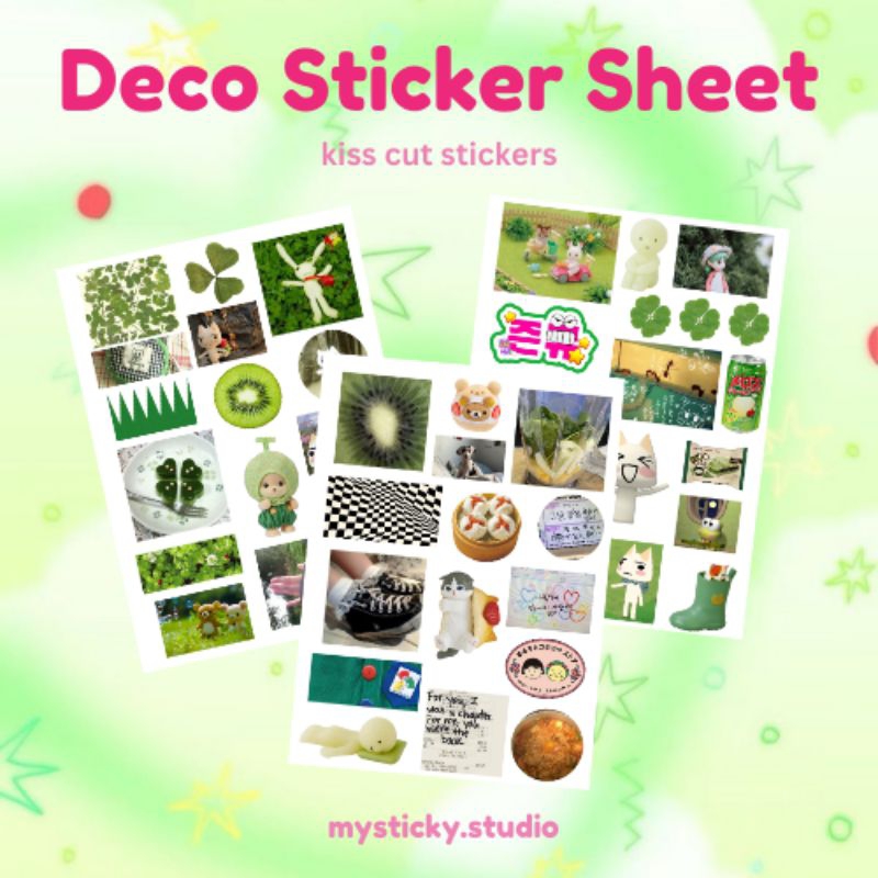 

DECO STICKER SHEETS / DECO STIKER KAWAII / STICKER PACK RETRO VINTAGE AESTHETIC