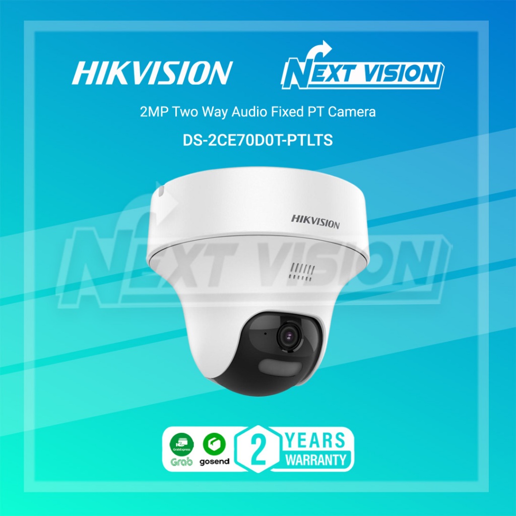 DS-2CE70D0T-PTLTS - HIKVISION ANALOG 2MP TWO WAY AUDIO PT CAMERA