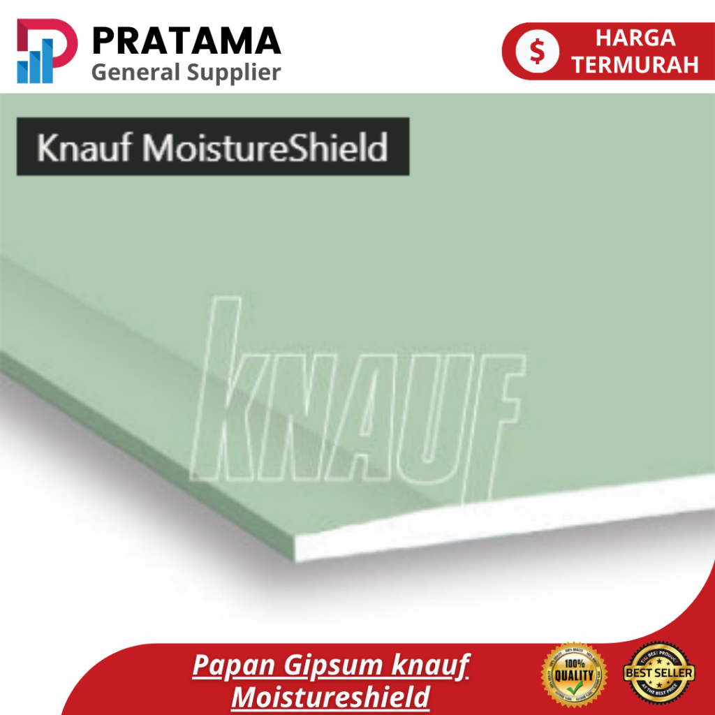 Papan Gipsum knauf Moistureshield / Gypsum Board plafon / dinding