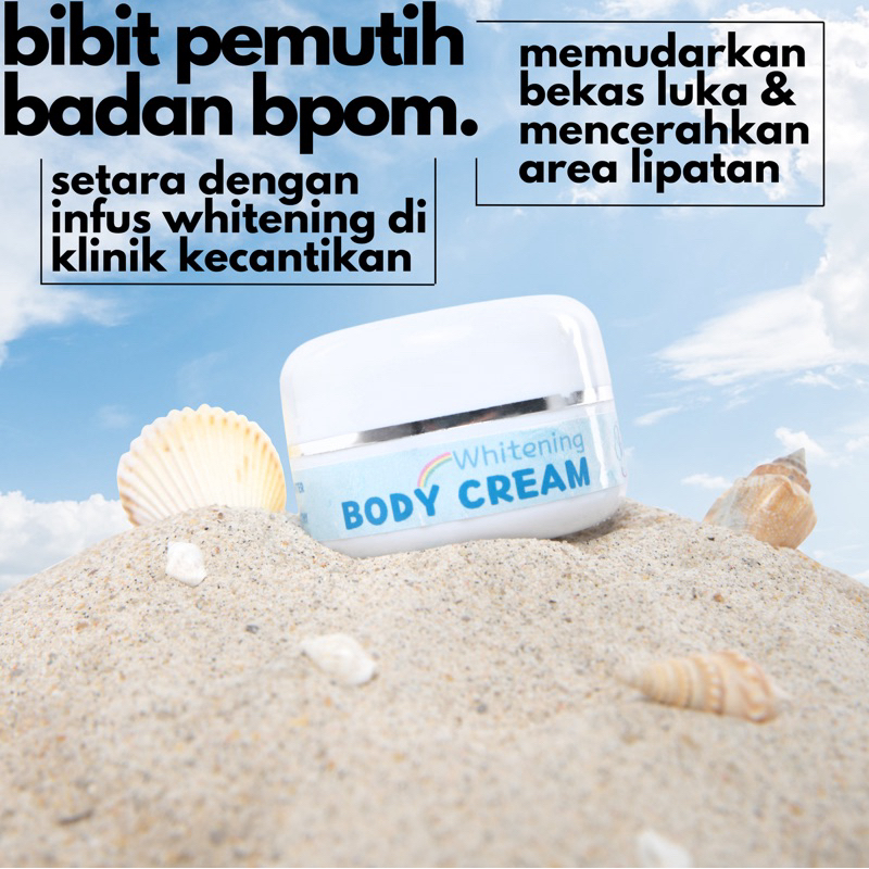 BIBIT PEMUTIH BADAN BPOM - PEMUTIH LIPATAN - PENGHILANG BEKAS LUKA - Dosting Pemutih by WAZATARU