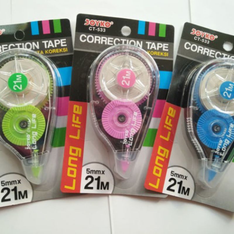 

Correction tape Tip-ex kertas pita koreksi Joyko CT 533