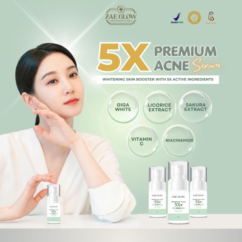 ZAE GLOW - Bundling 3 serum acne premium