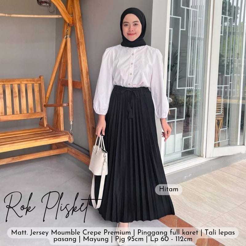 Rok Plisket Premium Murah / Rok Plisket Tali