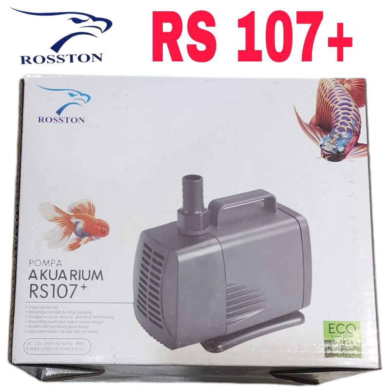 Mesin Pompa Aquarium Kolam Ikan Hias Rosston RS 107+