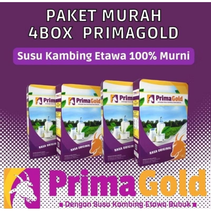 

Paket 4 box susu Primagold 200gr