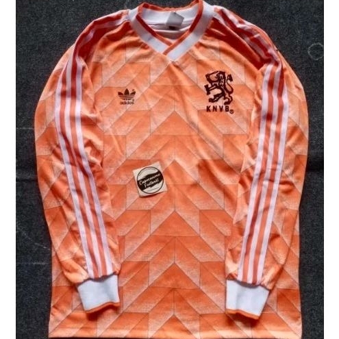 JERSEY BELANDA HOLLAND RETRO 1988 1989 EURO 88 89 KNVB LS longsleeve Panjang Blokecore Skena
