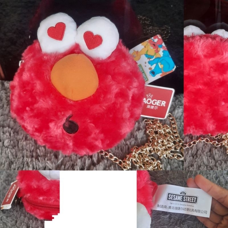 Tas Boneka Elmo Brand Sesame Street New Tag Original Tas Baru No minus