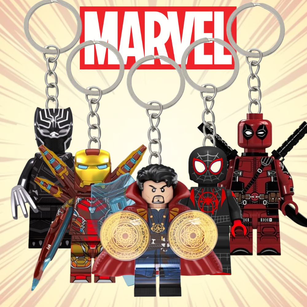 Gantungan Kunci Minifigure Marvel | Marvel Minifigure Keychain Series | Souvenir dan Hadiah Marvel