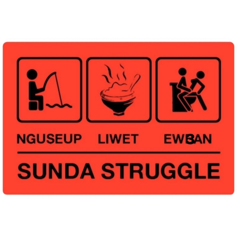 

STIKER SUNDA STRUGGLE "PAMAJIKAN PAGAWE PABRIK