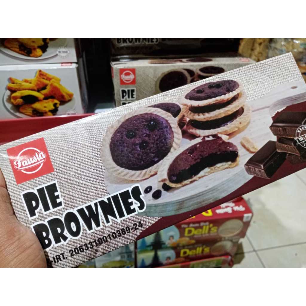 

Pie Brownies Kering Merk Fausta