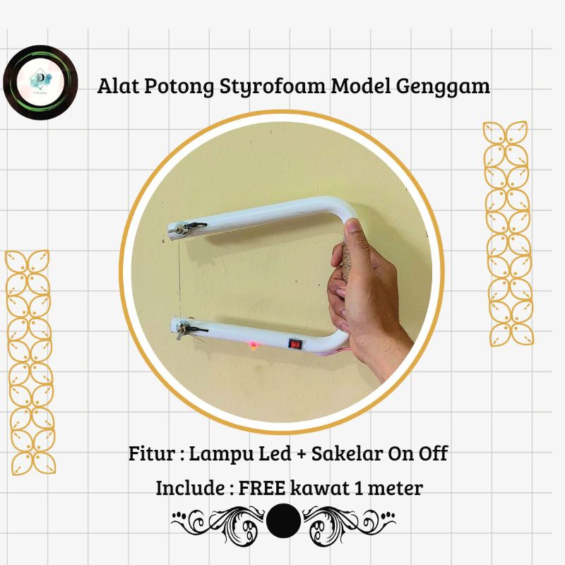 

Alat Potong Styrofoam / Sterofoam Genggam Plus lampu LED