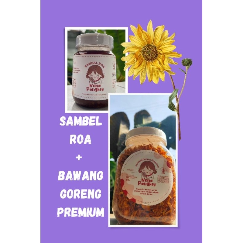 

Paket Sambel Roa + Bawang Goreng Premium NONA PANGKEY