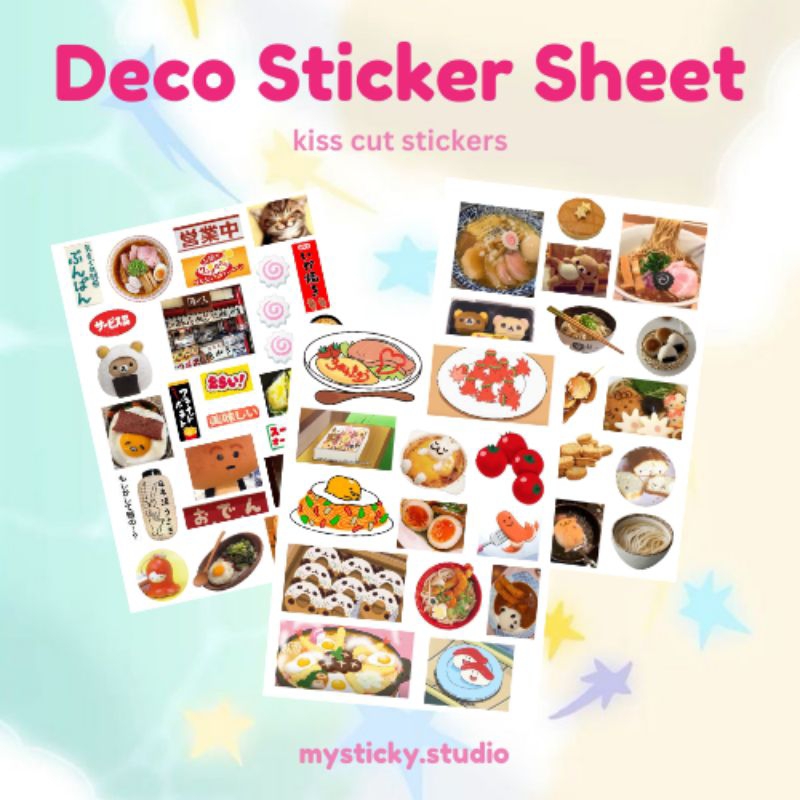 

DECO STICKER SHEETS / DECO STIKER KAWAII / STIKER DECO VINTAGE RETRO AESTHETIC