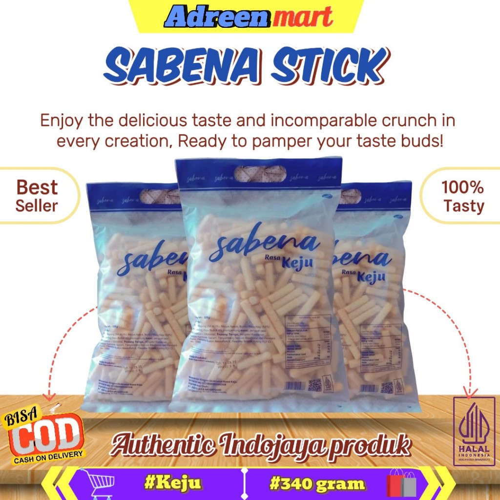 

100% BEST SELLER SNACK SABENA RASA KEJU ( Stick Makanan Ringan )