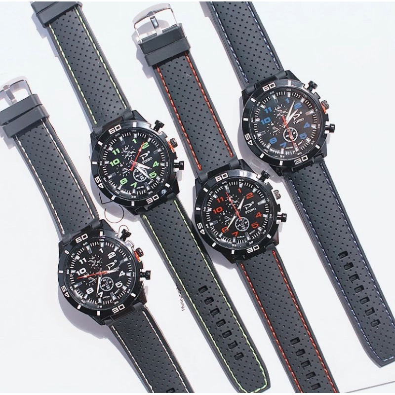 pnk Jam Tangan Pria Sport Quartz Analog Fashion / Jam Tangan Pria Sport Chrono