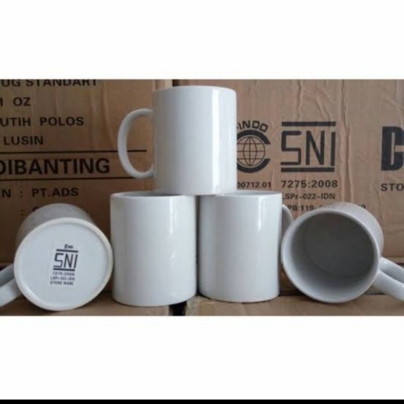GELAS MUG COATING POLOS MERK SQ ONE