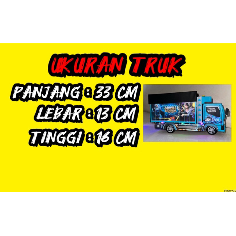 mainan mobilan truk oleng