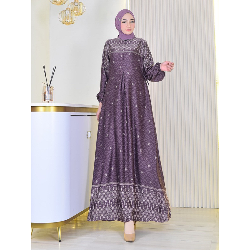 Dress Muslim Baju Remaja 2026 Gaamiz Dwasa Murag Ghasmis Elegant Korea Pakaian Cwek Murah Drez Musli