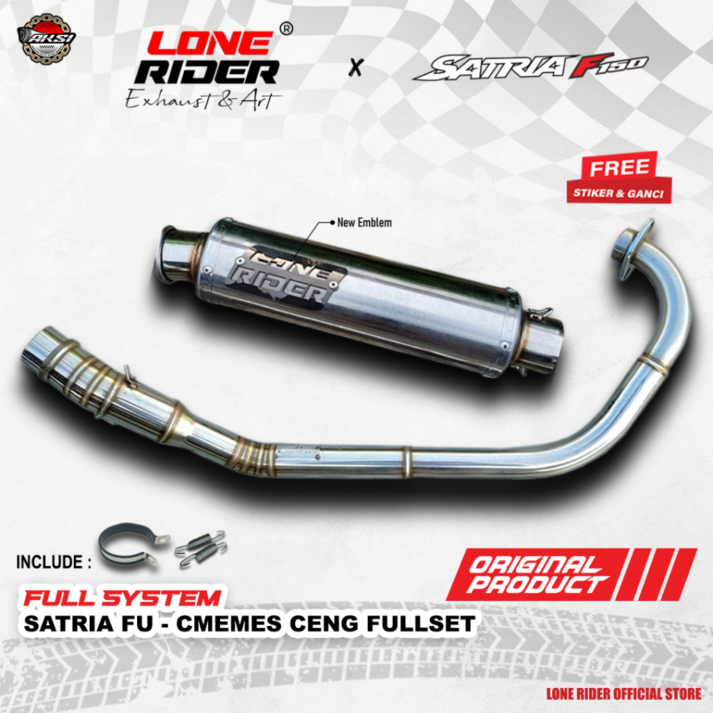 ORIGINAL LONE RIDER Cmemes Ceng Satria F150 - Knalpot Racing Lone Rider Satria FU