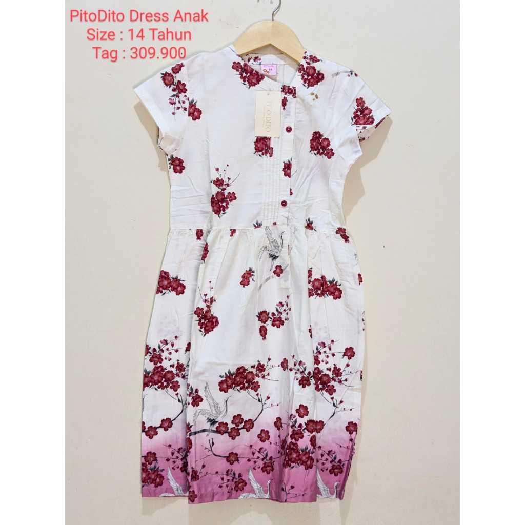 Pito Dito Dress Pakaian Anak Perempuan Original