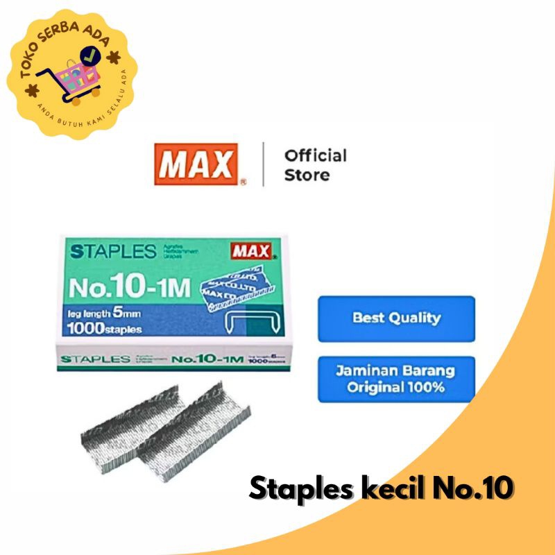 

Max Staples No.10-1M - Isi Stapler Ukuran Kecil - Isi Stapler Murah