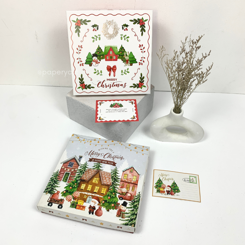 

Box Kotak Packaging Hampers Nastar Sekat 25 Sekat 9 - Merry Christmas Natal