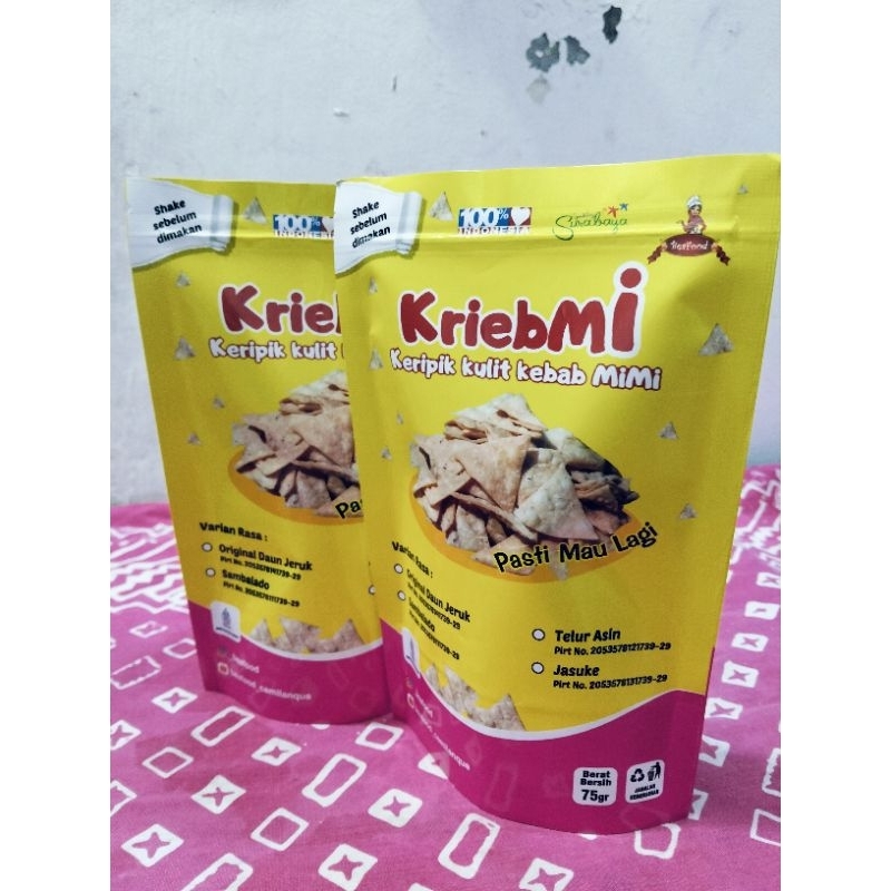 

Keripik kulit kebab (KriebMi) 75gr