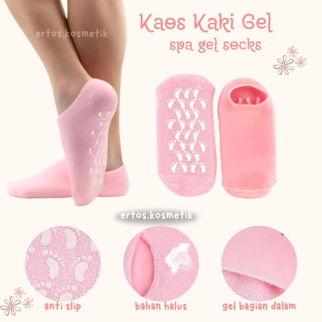 Spa Gel Socks Isi 2pcs Kaos Kaki Gel - Sarung Tangan Spa Gel Sepasang