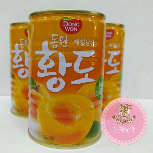 

Dongwon Yellow Peach - Buah Persik Dalam Kaleng - Hwangdo 400gr