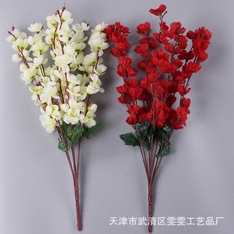 Bunga Dekorasi Sakura Besar Tangkai 7 Cabang / Sakura Artificial Tinggi 55 cm