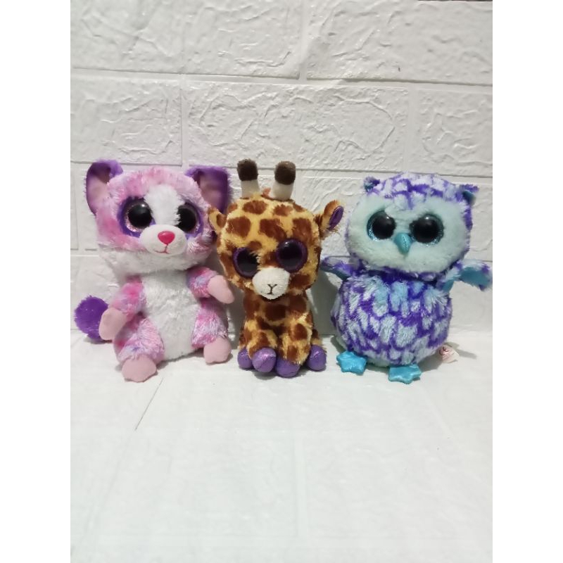 Boneka TY Beanie Boos Mabel Mata Belo Mata Glitter - PL