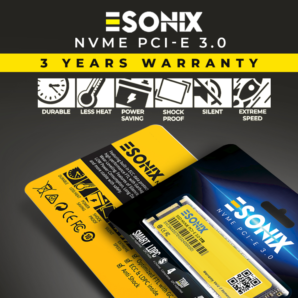 SSD LAPTOP INTERNAL SONIX NVMe M2 PCI-E 128GB / 256GB / 512GB / 1 TB - GARANSI 3 TAHUN