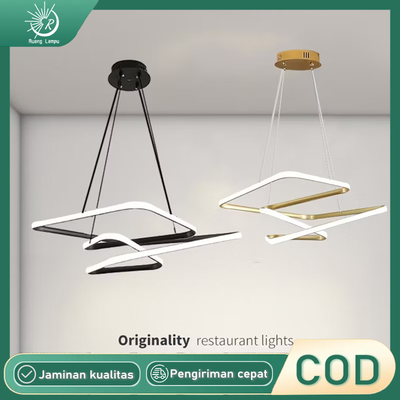 Lampu Desainer LED Gaya Modern Penerangan Ruang Tamu Lampu Terowongan Lampu Pendant Plafon