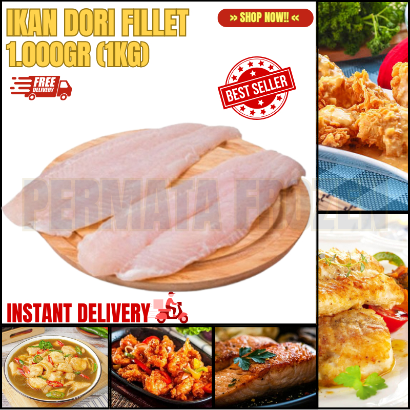 

Ikan Dori 1kg Frozen Food / Dory Fish Fillet 1kg